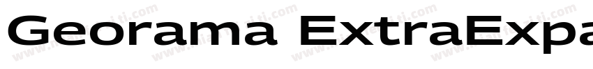 Georama ExtraExpanded SemiBold字体转换